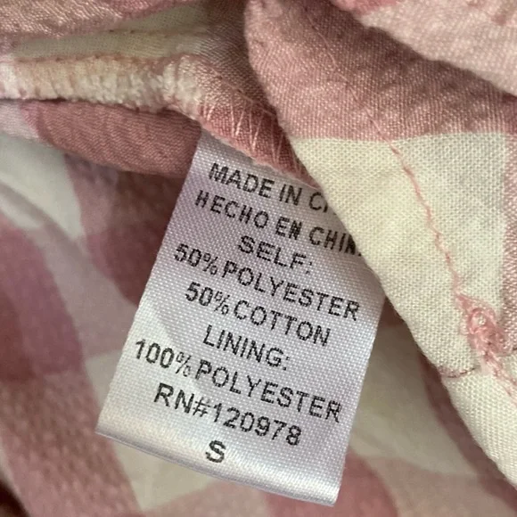 Entro Pink and White Checkered Blouse - Picture 6 of 6